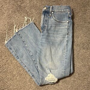 Madewell distressed perfect vintage jeans